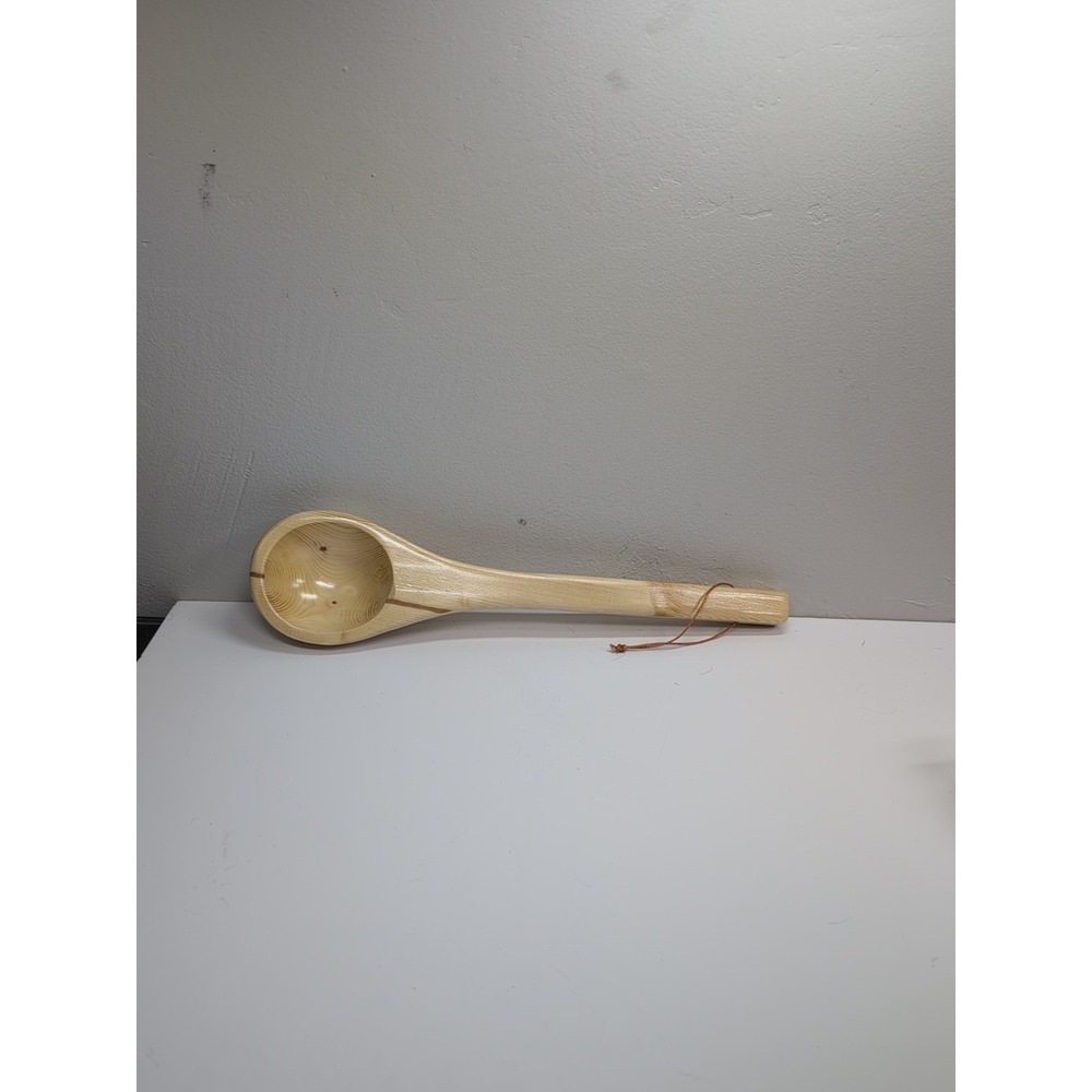 15 In New‎ Wooden Ladle Carved